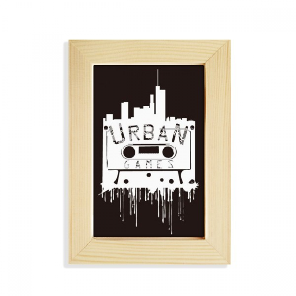 Street Landmark Outline Pattern Graffiti Desktop Display Photo Frame Picture Art Painting 5x7 inch