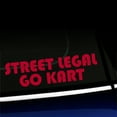 thumbnail image 1 of Street Legal Go Kart - Vinyl Decal For MINI Cooper - Choose Color - [RED], 1 of 1