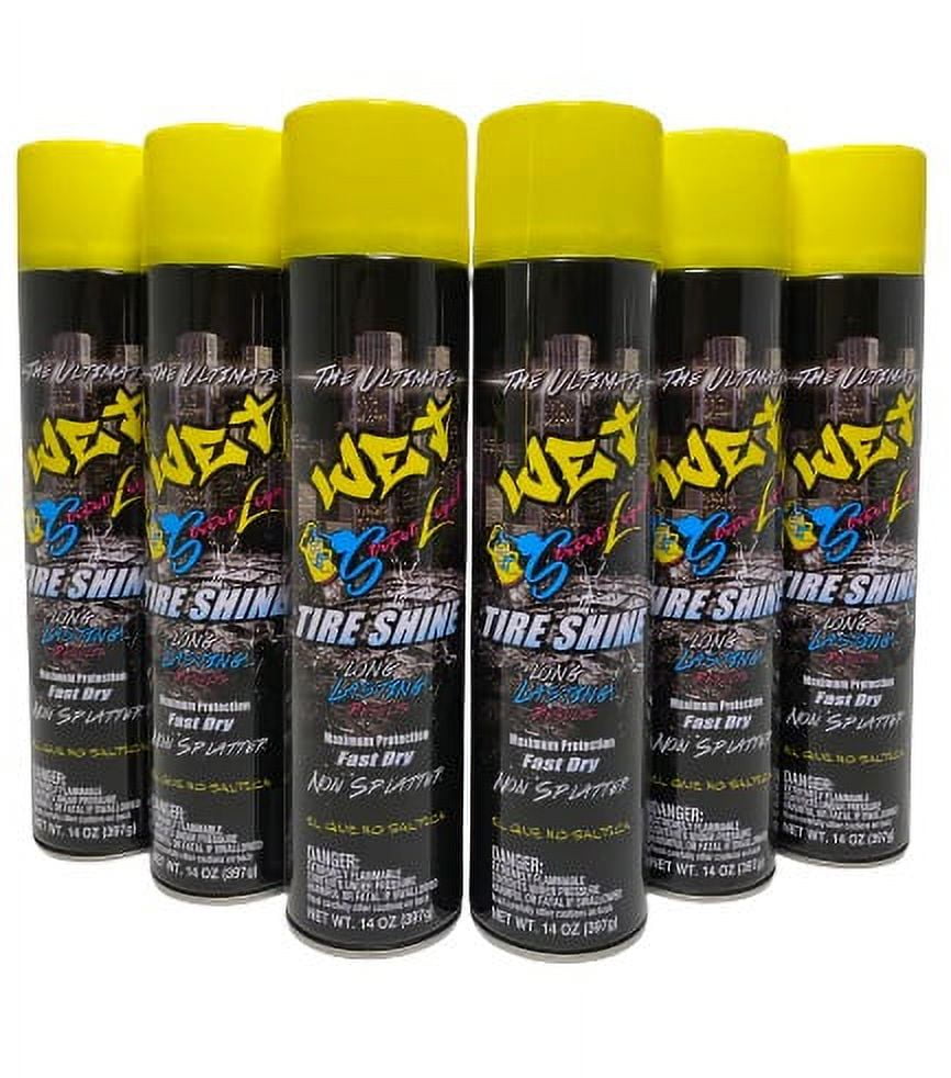 Street Legal Wet Tire Shine 6 PACK Can 14 oz