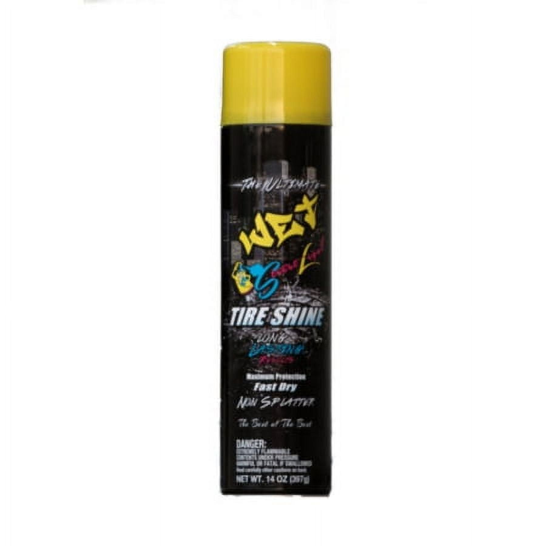 Street Legal Wet Tire Shine Spray Graffiti Edition, 14 oz