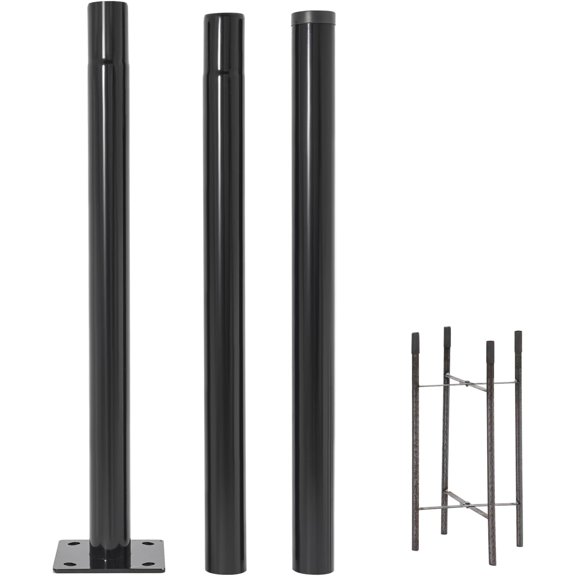 Street Light Pole 10ft Tall Street Lamp Post for Metal Solar Lights Poles with 7.87 inch x 7.87 inch Base for Outdoor Street Light Courtyard Pathway Patio Flag Post