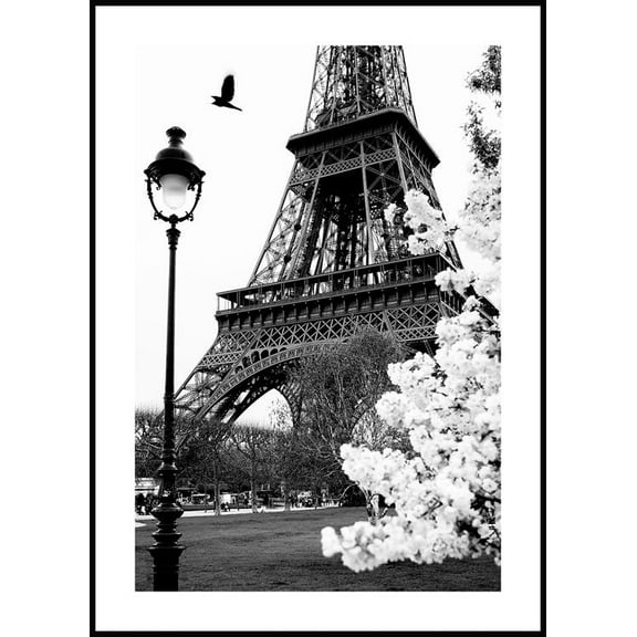 Street Of Paris Poster Wall Art, Modern Wall Decor For Living Room Bedroom, 8x12 UNFRAMED