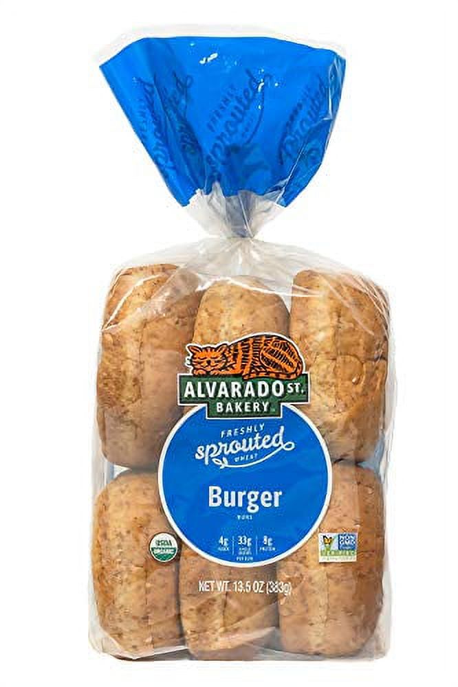 Street Organic Burger Buns Delicious, Nutritious Sprouted Whole Wheat