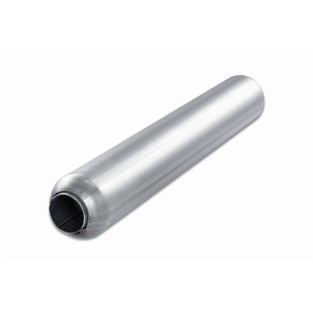 Street Pack - SP3524B 3.5" Blank Round Body Glasspack Muffler - 2" Center In / 2" Center Out