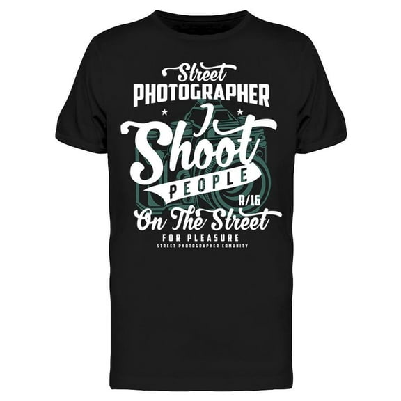 Street Photographer T-Shirt Men -Image by Shutterstock, Male XX-Large