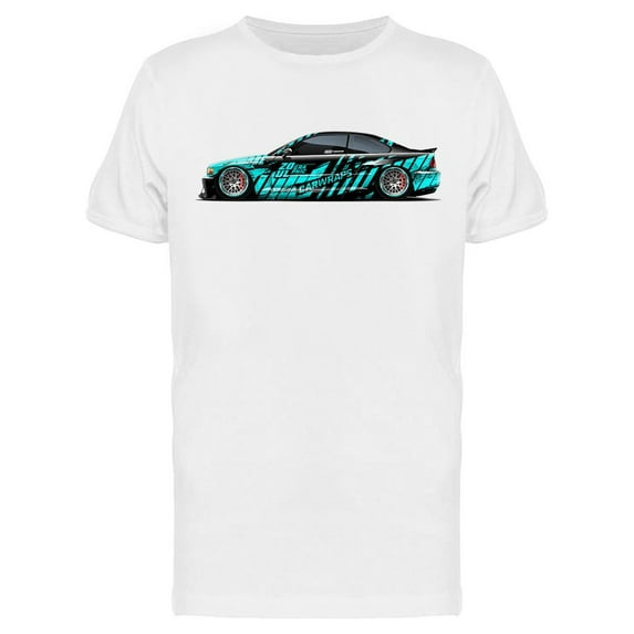 Street Race Car T-Shirt Men -Image by Shutterstock, Male x-Large
