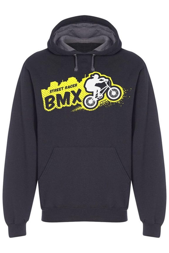 Street Racer Bmx, Emblem Hoodie Men -Image by Shutterstock, Male Medium
