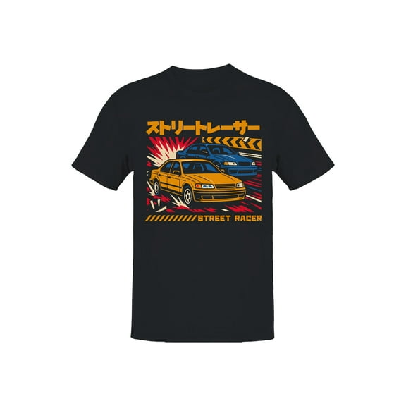 Street Racer Retro Graphic Design Men's T-shirt