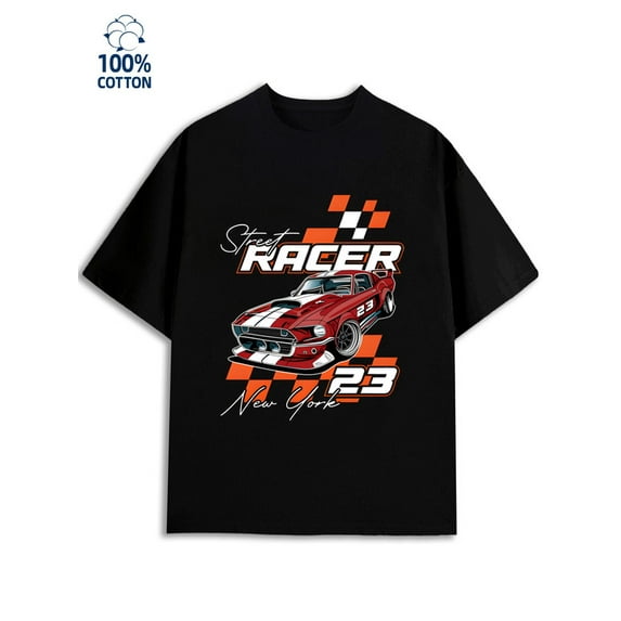 Street Racer Tee mens 180G 100% Cotton black Vintage Unisex Shirt Graphic tshirts Vintage Unisex Shirt Graphic Tee tshirts Trendy Unisex Shirt Cotton tshirts Casual Unisex Shirt Crewneck tshirts