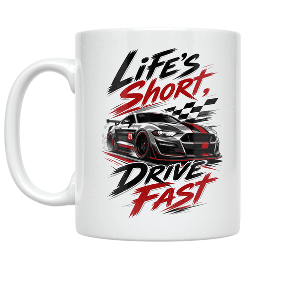 Street Racing Attitude Design - Car Enthusiast - 11 oz Ceramic Coffee Mug