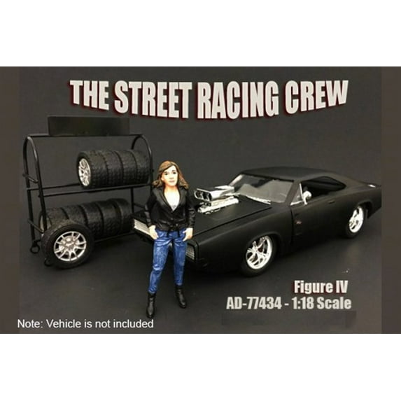 Street Racing Crew Figure #4 - American Diorama 77434 - 1/18 Scale Diecast Model Toy Car