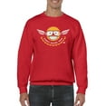 thumbnail image 1 of Street Racing Team - Retro Moto Racer Emoji Men's Sweatshirt, 1 of 4