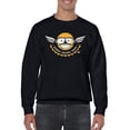 thumbnail image 1 of Street Racing Team - Retro Moto Racer Emoji Men's Sweatshirt, 1 of 4