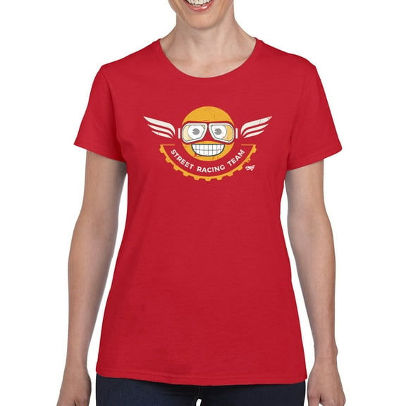 Street Racing Team - Retro Moto Racer Emoji Women's T-shirt