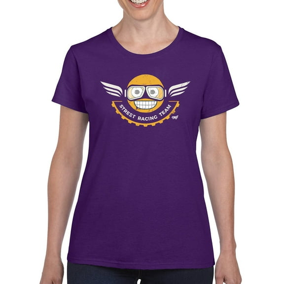 Street Racing Team - Retro Moto Racer Emoji Women's T-shirt