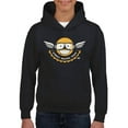 thumbnail image 1 of Street Racing Team - Retro Moto Racer Emoji Youth's Hoodie, 1 of 4