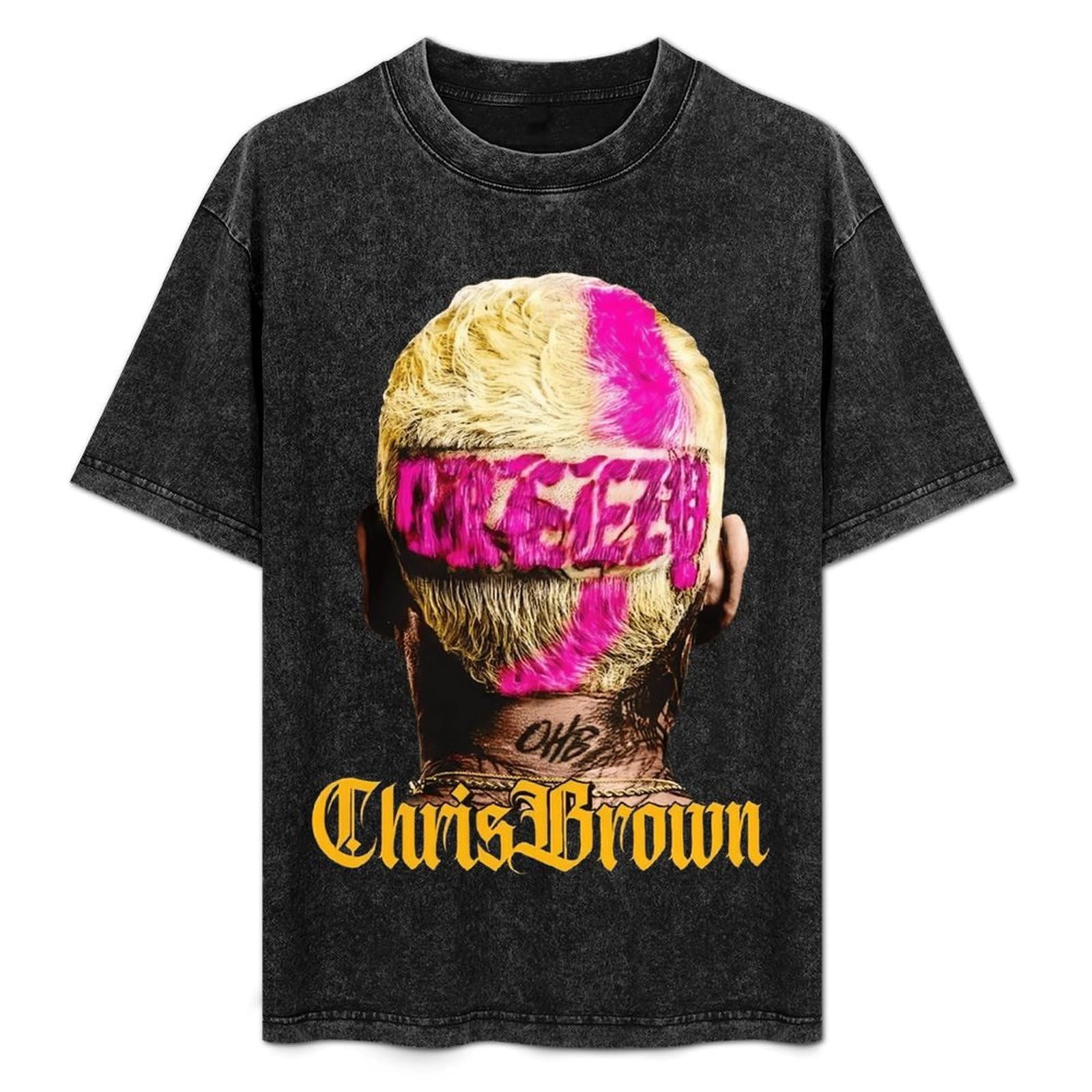 Street Rapper Chris Brown Shirt Vintage Washed Clothing Graphic T