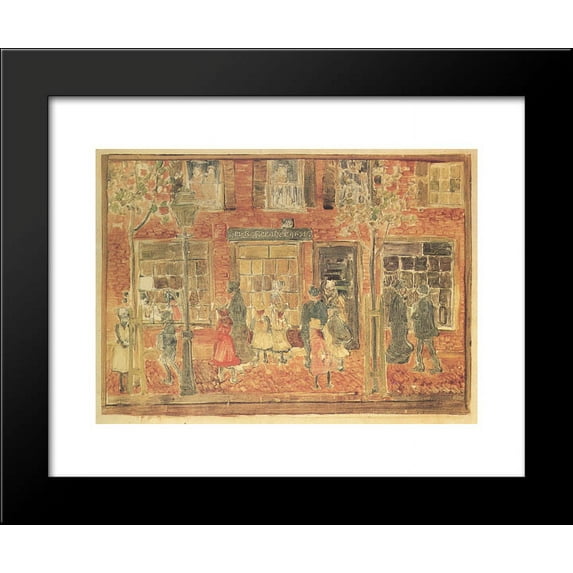 Street Scene 20x24 Framed Art Print by Prendergast, Maurice
