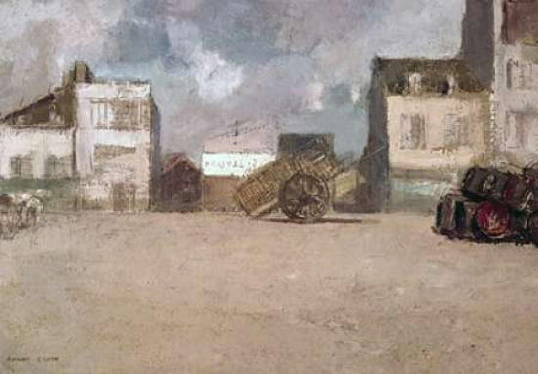 Street Scene Canvas Art - Odilion Redon (20 x 28)