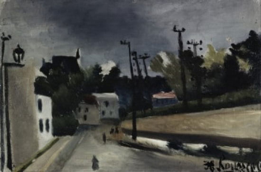 Street Scene Henri Rousseau (le Douanier) (1844-1910 French) Oil on canvas Private Collection Canvas Art - Henri Rousseau (18 x 24)