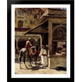 thumbnail image 1 of Street Scene In India 28x34 Large Black Wood Framed Print Art by Edwin Lord Weeks, 1 of 2