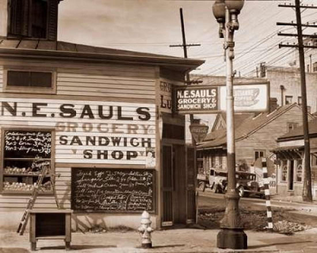 Street Scene New Orleans Louisiana 1935 Canvas Art - Walker Evans (24 x 30)