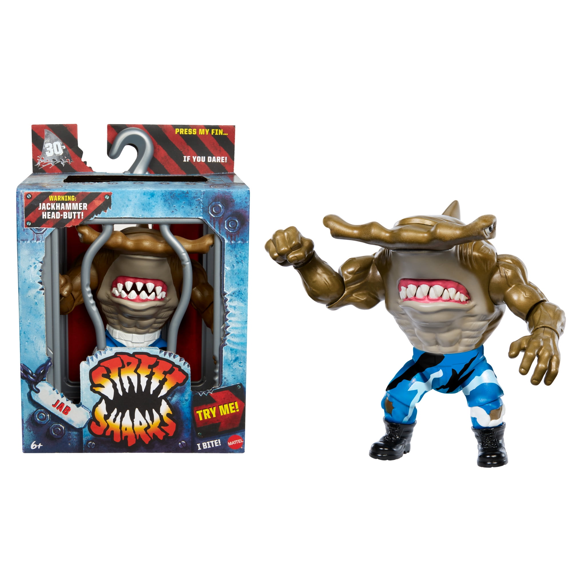【新品未開封】 Street Sharks JAB Street Sharks Jab JAWS Action Figure, Half-Shark 90s TV Hero