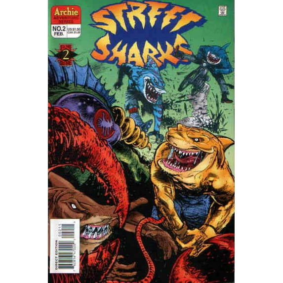 Street Sharks (Mini-Series) #2 VF ; Archie Comic Book