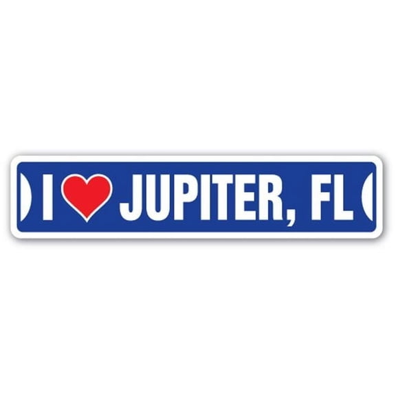 Street Sign - I Love Jupiter, Florida