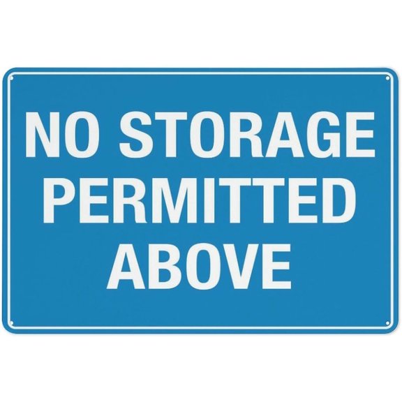 Street Sign No Storage Permitted Above Sign Rustic Metal Tin Sign Home Outdoor Art Wall Decorations For Cafe Bar Kitchen 12X8Inch
