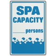 thumbnail image 1 of Street Sign Spa Capacity Sign Safety Restriction Alert Attention Caution Warning Notice Aluminum Metal Tin 8"X12" Sign Plate, 1 of 6