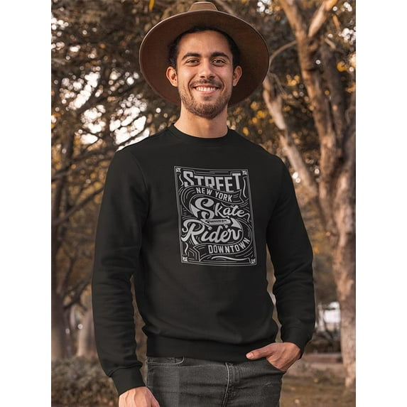 Street Skate Rider. Sweatshirt Men -Image by Shutterstock, Male 4X-Large