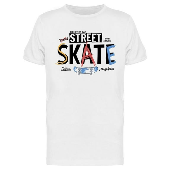 Street Skate T-Shirt Men -Image by Shutterstock, Male Medium