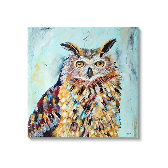 Street Style Modern Owl Animals & Insects Painting Gallery Wrapped Canvas Print Wall Art