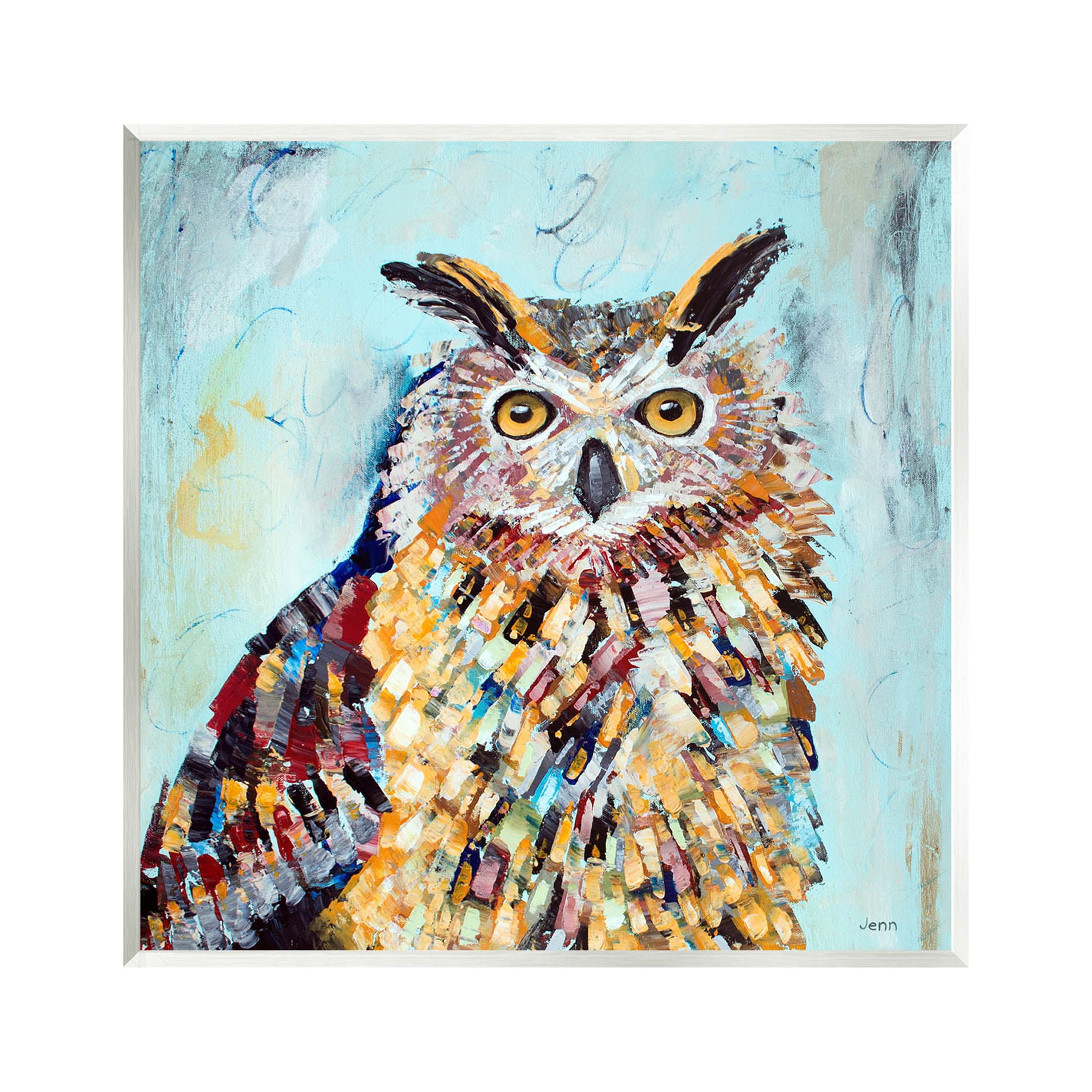 Street Style Modern Owl Animals & Insects Painting Unframed Art Print Wall Art