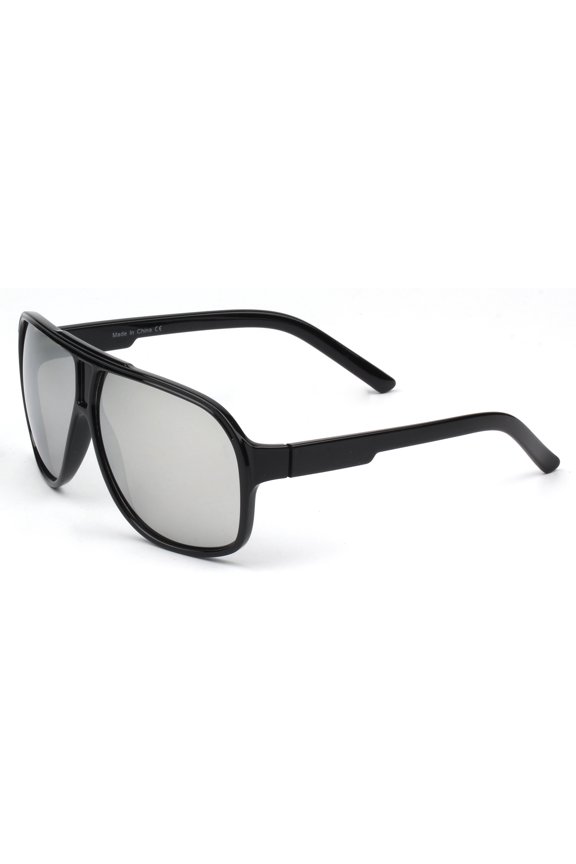 Black Frame Gray Lens Square Sunglasses - UV400 Protection Classic Casual Eyewear
