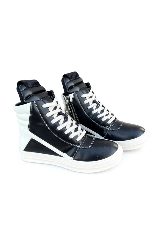 Street Style Vintage Women High-top Sneakers Soft Leather with Zipper Retro Fashion Unisex Trainers Shoes