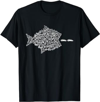 Street Trek Bicycle Fish Eats Car Climate Cycling Jersey T-Shirt ...