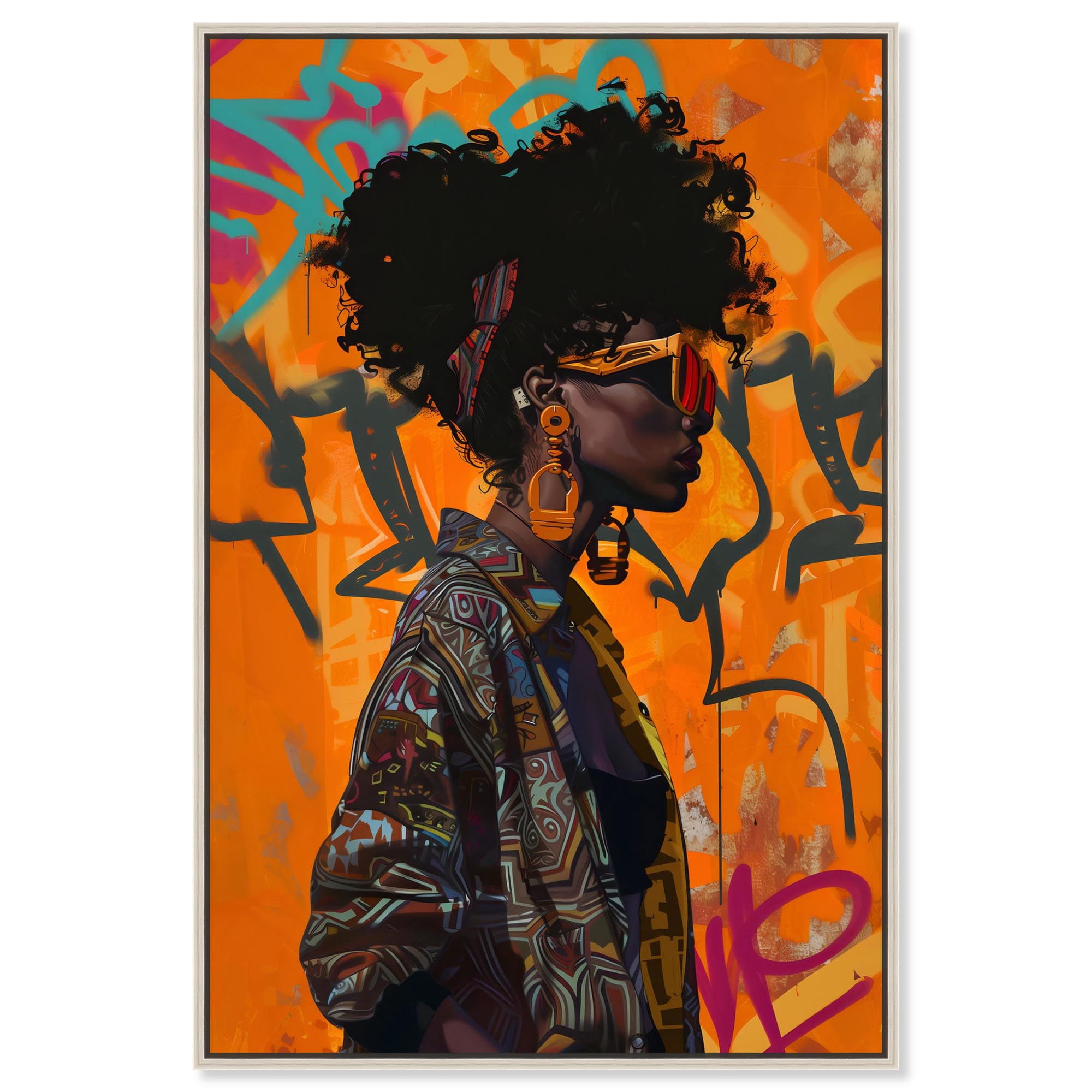 Street Wear Canvas Glam Art by Art Remedy, Silver Frame, 16 x 24 ...