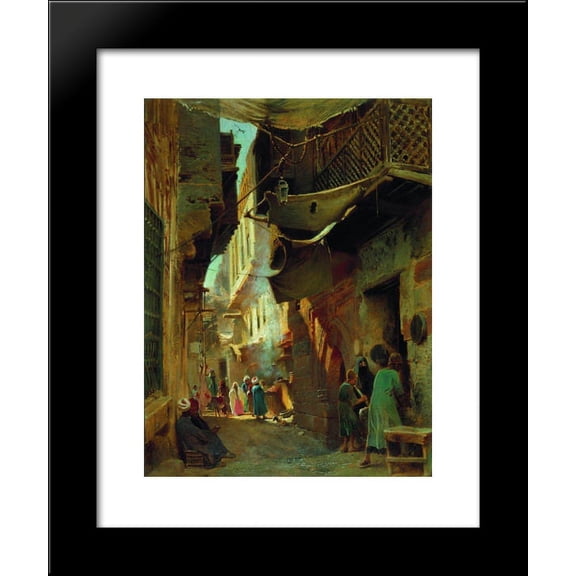 Street in Cairo 20x24 Framed Art Print by Makovsky, Konstantin