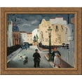 thumbnail image 1 of Street in Paris 24x20 Gold Ornate Wood Framed Canvas Art by Christopher Wood, 1 of 2