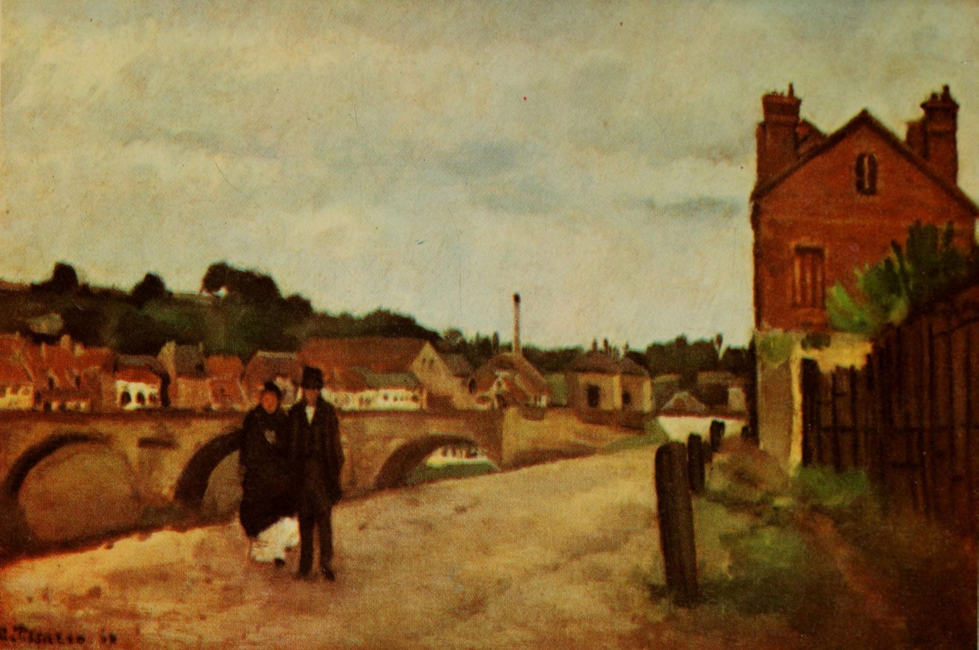 Street in Pontoise Pissarro 1953 Canvas Art - Camille Pissarro (18 x 24)
