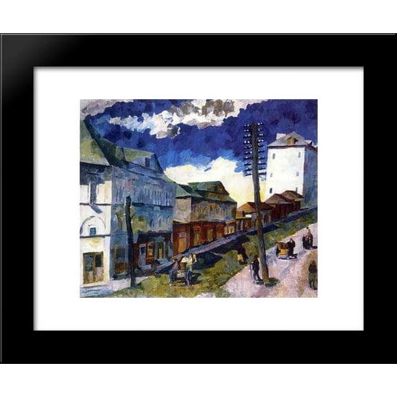 Street in Sergiev Posad 20x24 Framed Art Print by Aristarkh Lentulov