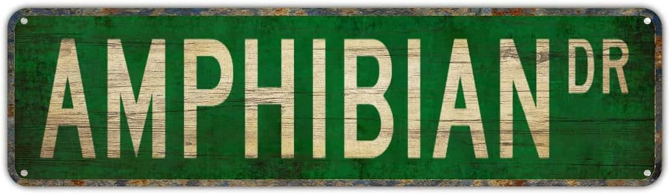 Street Sign Amphibian Amphibian Gift Amphibian Sign Frogs and Street ...