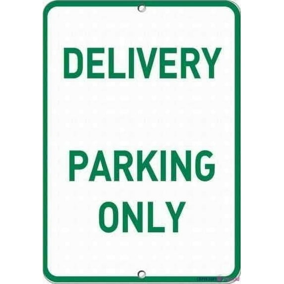 Warning Plaque Delivery Parking Only Parking Metal Tin Signs Wall Art Decor Safety Warning For Outdoor & Indoor Office 8 X 12 Inch