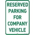 thumbnail image 1 of Street sign warning plaque Reserved Parking For Company Vehicle Parking sign Courtyard decoration, office signs For Outdoor & Indoor 8 X 12 Inch, 1 of 5