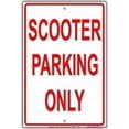 thumbnail image 1 of Street sign warning plaque Scooter Parking Only Reserved Alert Metal Tin Sign Wall Art Decor Safety Warning Signs For Outdoor & Indoor office Sign 8 X 12 Inch, 1 of 4