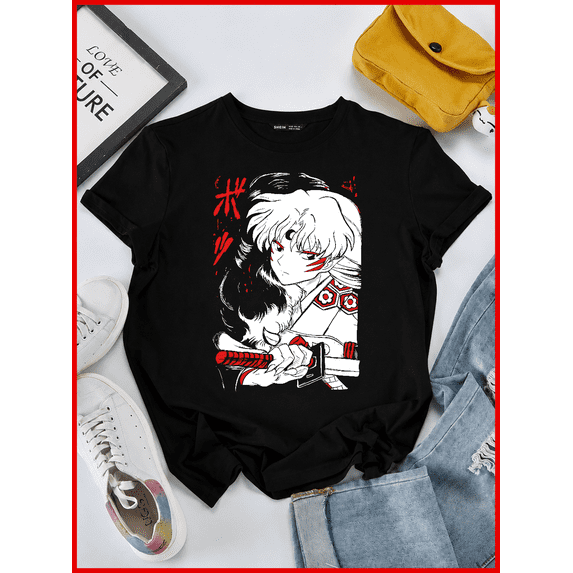 StreetVerse33 Inuyasha Sesshomaru Red Moon Anime Manga Fan Unisex T-Shirt V60056, S-5XL