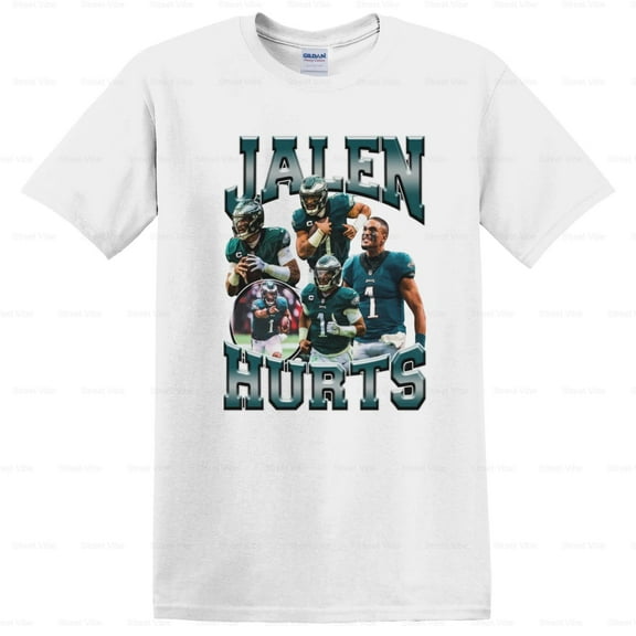StreetVibe89 Jalen Hurts Football Graphic Tee, for men & women, up to size 5XL.