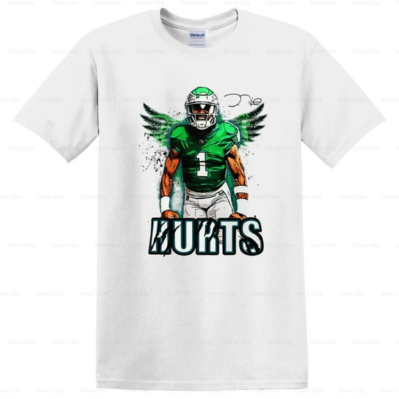 StreetVibe89 Jalen Hurts T-Shirt, for men & women, up to size 5XL.